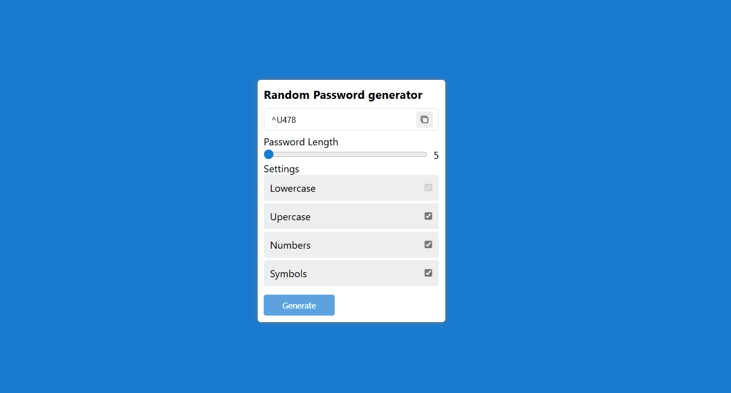 Password Generator