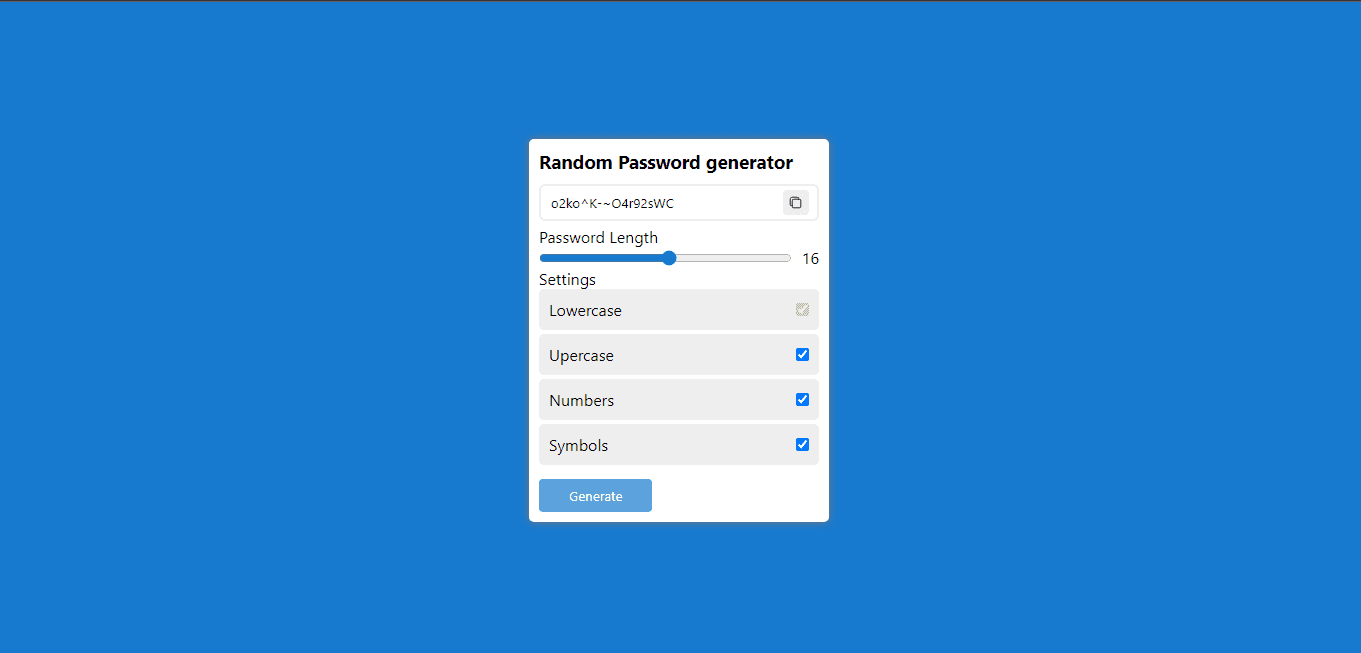 Password Generator